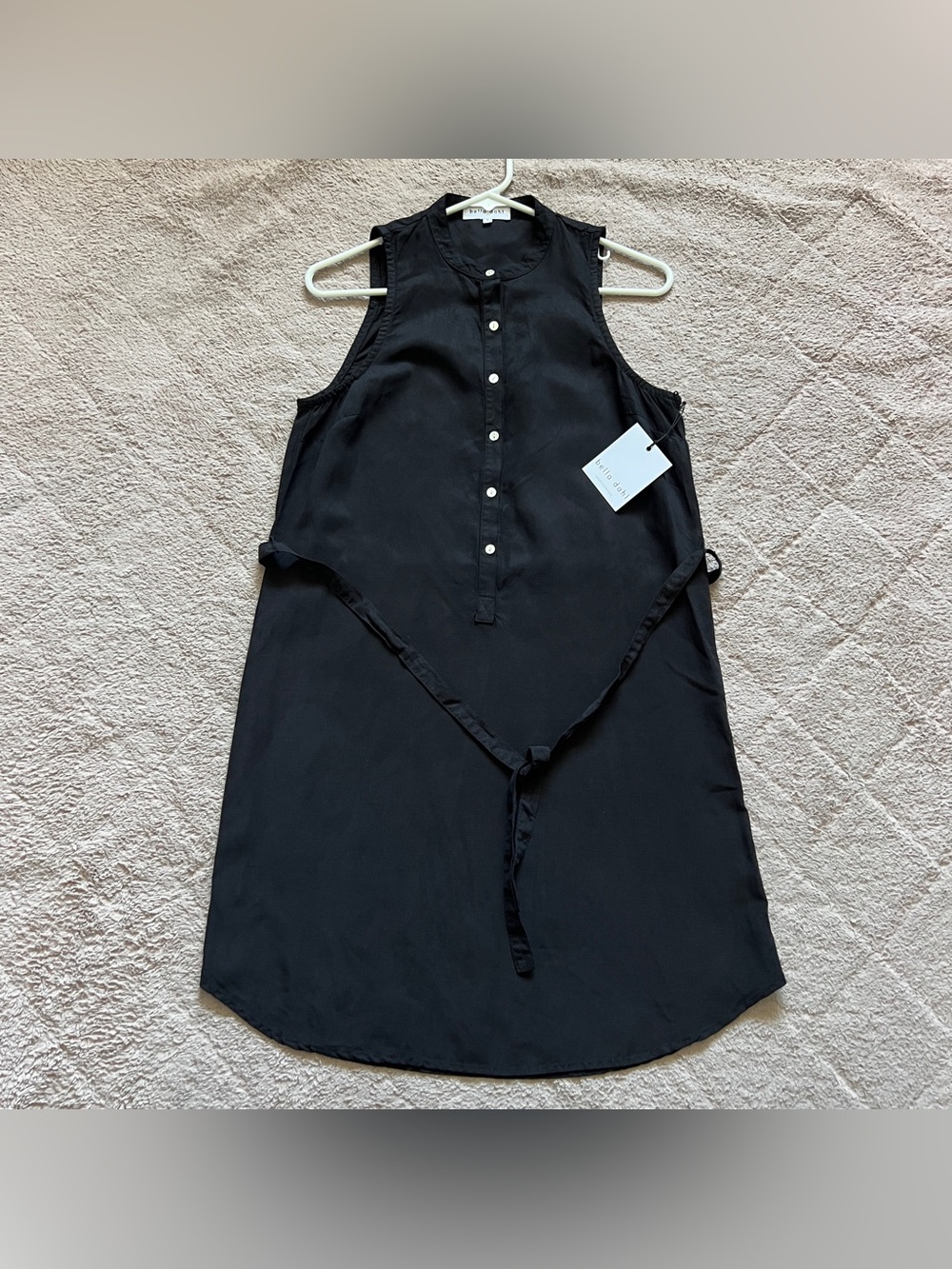 NWT Bella Dahl Linen Blend Shirt Dress Preppy Chic Minimalist Old Money Sz S